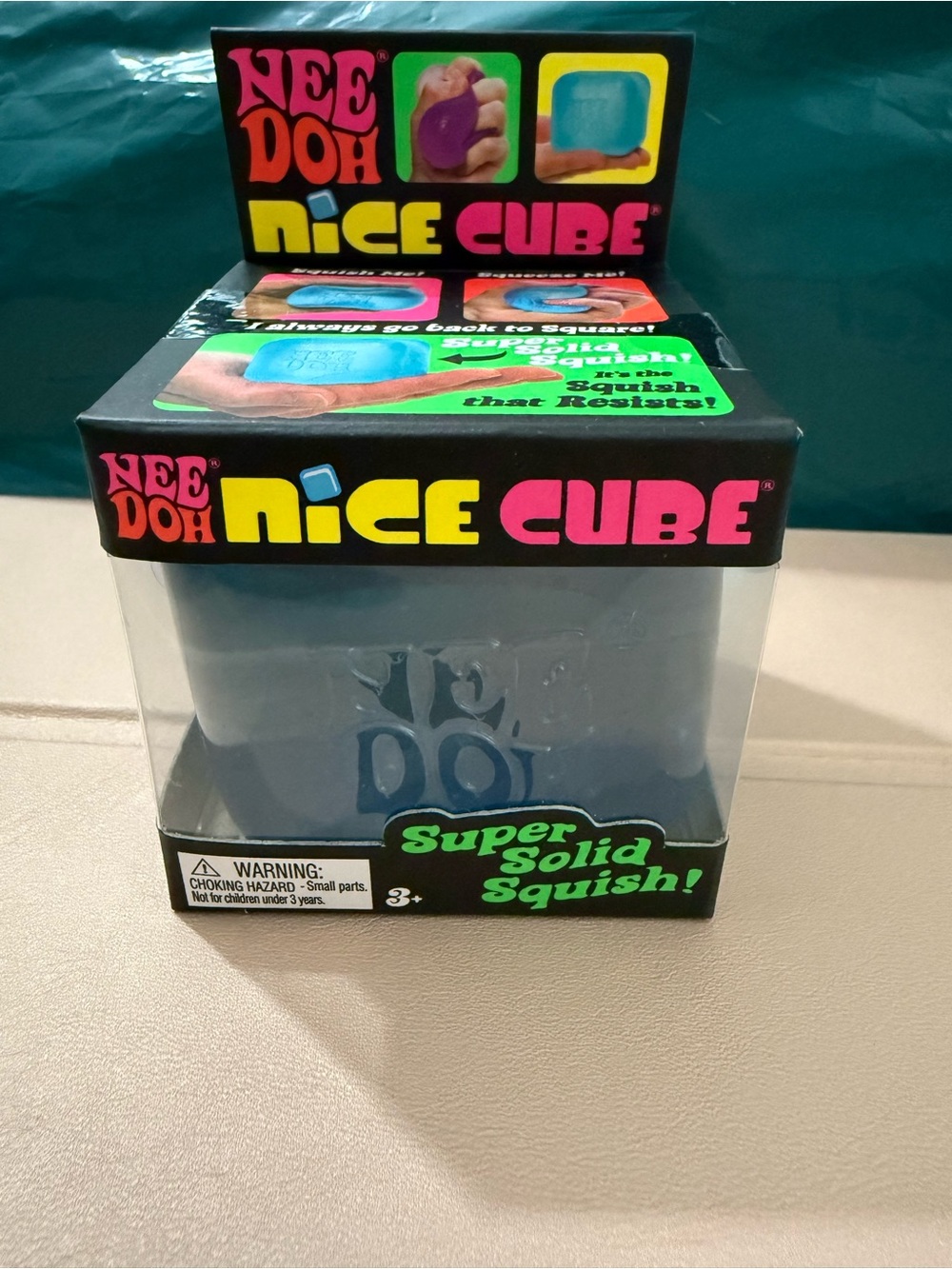 Nee Doh Nice Cube Kids' Squishy Toy - Blue
